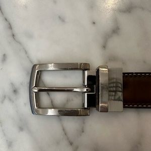 Reversible Leather Belt in Black or Brown - Size Youth 24